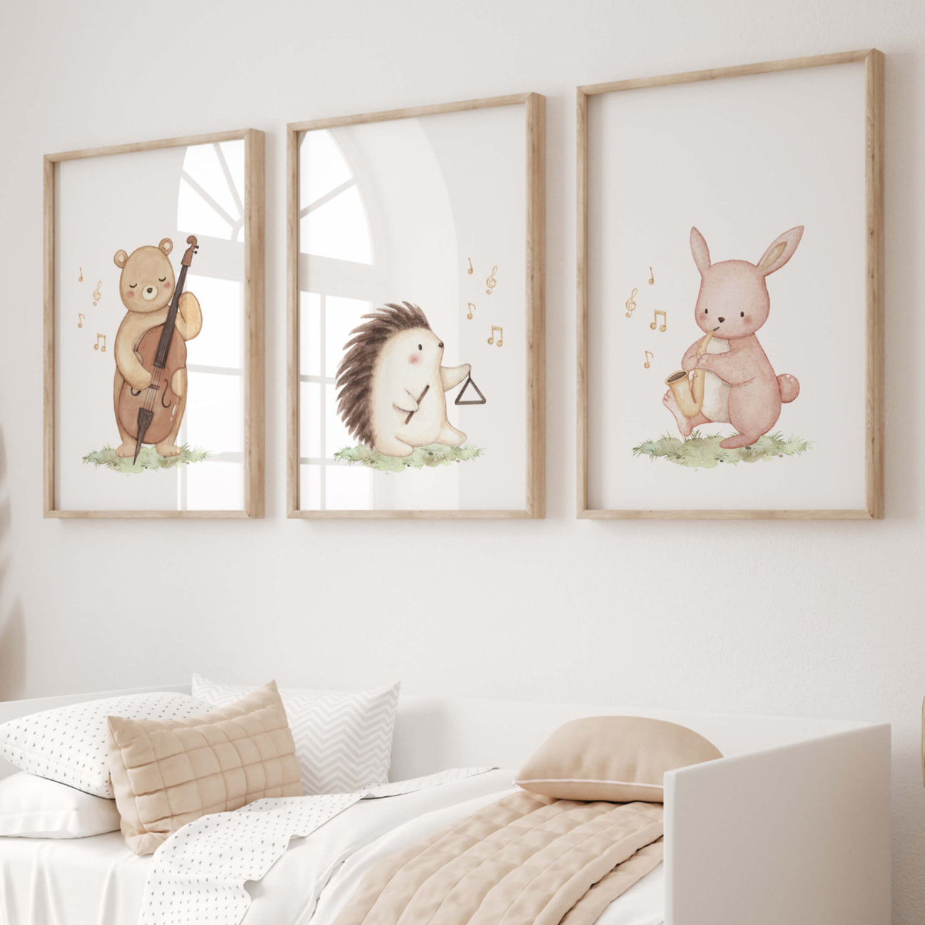 Music Animal Nursery Print