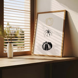 Line Art Pumpkin Prints - Hello Pumpkin - Set of 2