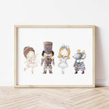 Watercolor nursery nutcracker printable for winter nursery decor.