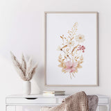 Wildflower Prints - Beige Pink - Set of 3