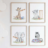 Cricket Nursery Prints - Set of 4