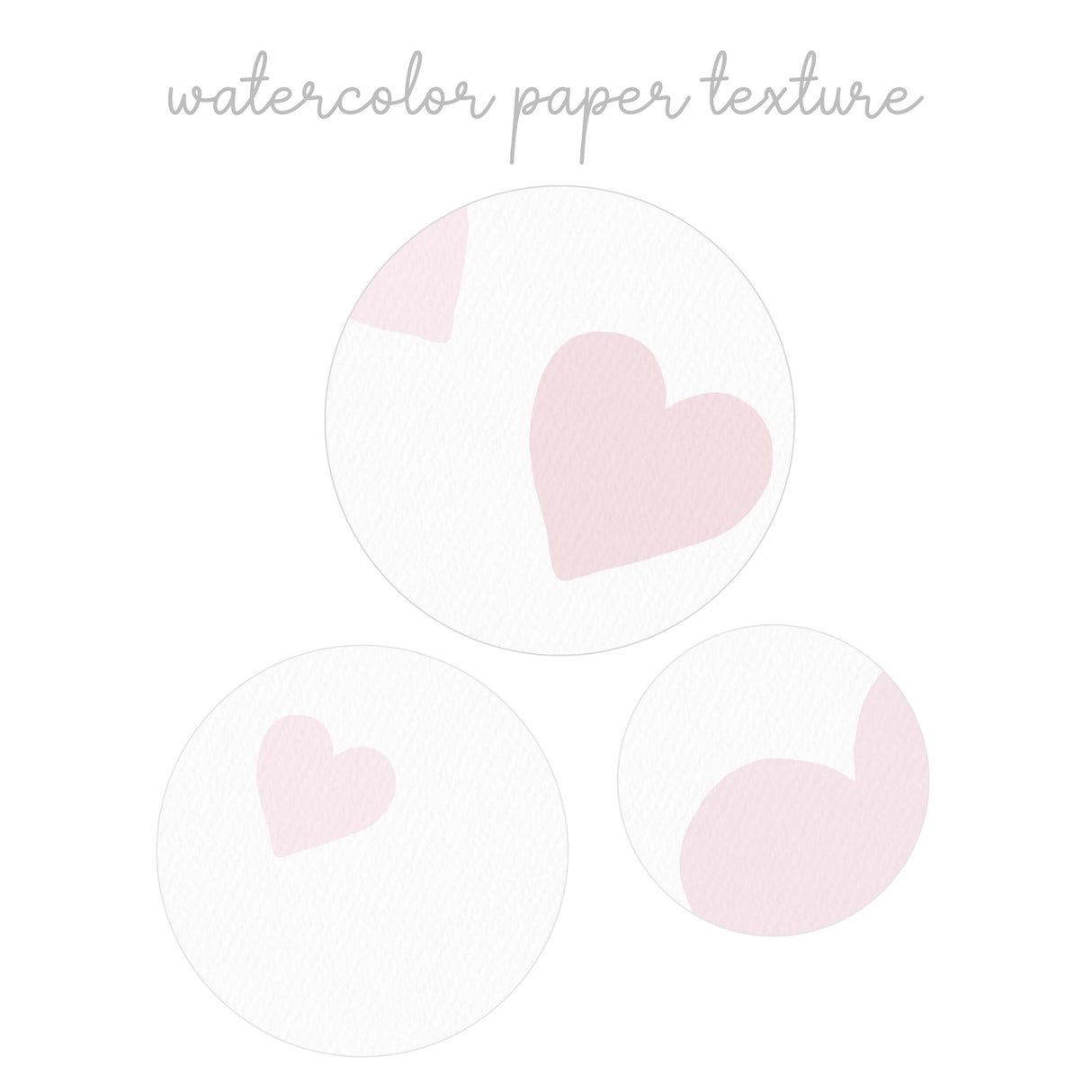 Watercolor light pink hearts print for valentine's day decor, pink home decor, red home decor, love home decor.