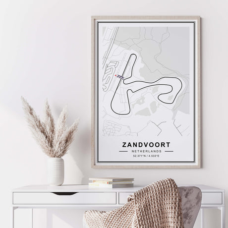 Zandvoort Grand Prix map print